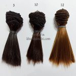 موی عروسک ده سانت صاف گیسو - Image 2