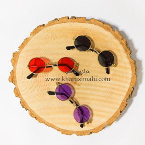 عینک فلزی شیشه دار(فریم طلایی)