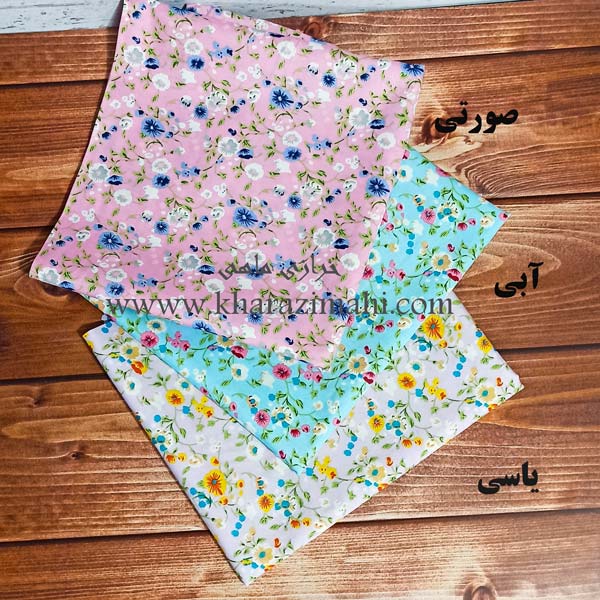 پارچه پوپلین فیلور عرض 90 طرح طبیعت کد 214