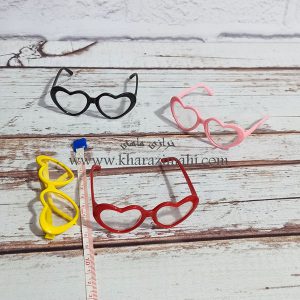 عینک پلاستیکی شیشه دار فریم قلب