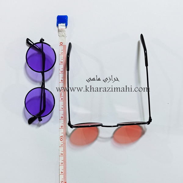 عینک فلزی شیشه دار سایز بزرگ با فریم مشکی