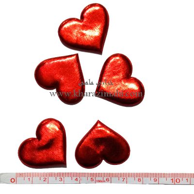 تزیینی قلب براق سایز 3.5 سانت