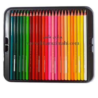مداد رنگی 48 رنگ جعبه فلزی برند MQ