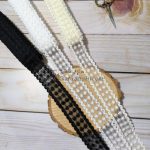 دانتل شیفون دو طرفه طرح ستاره باریک (کد23)