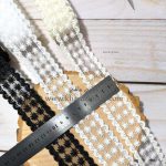 دانتل شیفون دو طرفه طرح ستاره باریک (کد23)