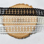 دانتل شیفون دو طرفه طرح ستاره باریک (کد23)