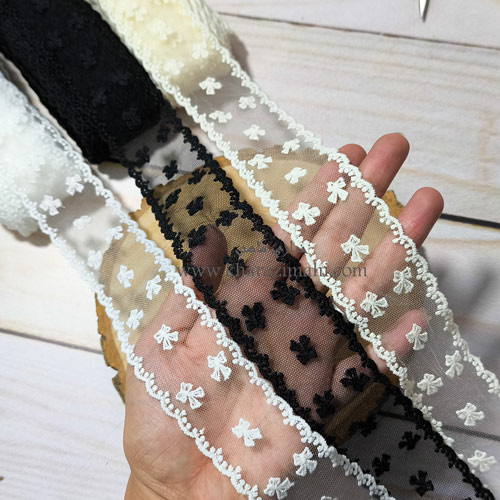 دانتل شیفون دو طرفه طرح پاپیون مینی (کد24)