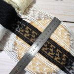 دانتل شیفون دو طرفه طرح گل پونه (کد26)