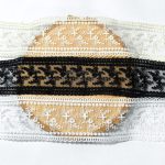 دانتل شیفون دو طرفه طرح گل پونه (کد26)