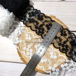 دانتل شیفون دو طرف هلال طرح بابونه (کد27)