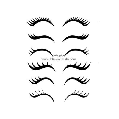 برچسب حرارتی طرح پکیج چشم فرشته (کد75)