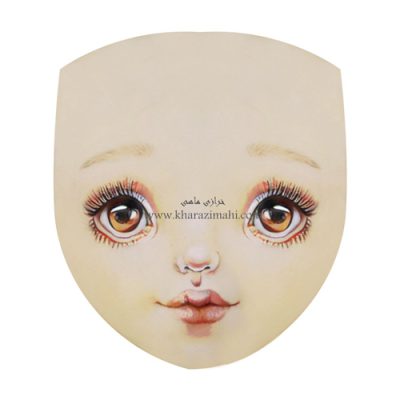 برچسب حرارتی طرح چهره عروسک (کد78)