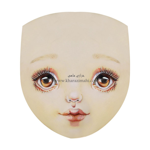 برچسب حرارتی طرح چهره عروسک (کد78)