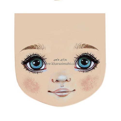 برچسب حرارتی طرح چهره عروسک (کد82)