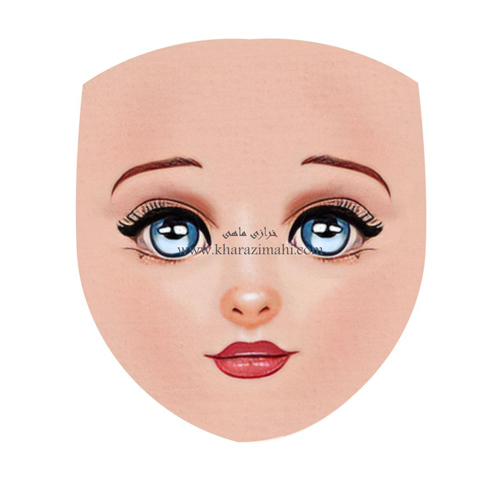 برچسب حرارتی طرح چهره عروسک (کد83)