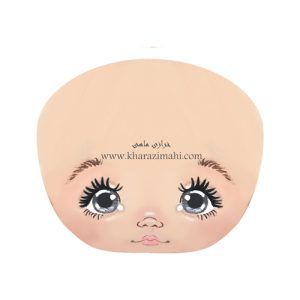برچسب حرارتی طرح چهره عروسک (کد87)