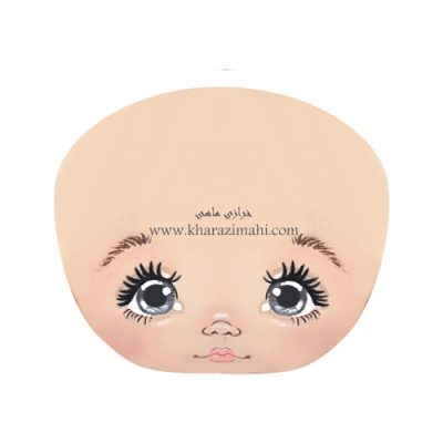 برچسب حرارتی طرح چهره عروسک (کد87)