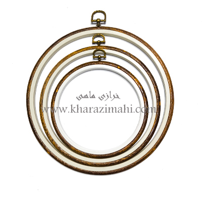 کارگاه گلدوزی ژله ای گرد طرح چوب
