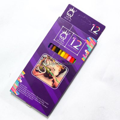 مداد رنگی مخصوص پارچه 12 رنگ برند MQ