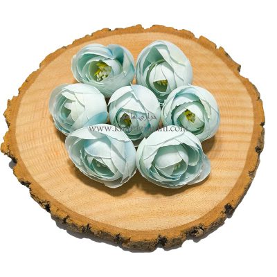 گل نسترن پارچه ای آبی یخی (کد27)