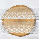 دانتل شیفون طرح گل کوکب (کد43)