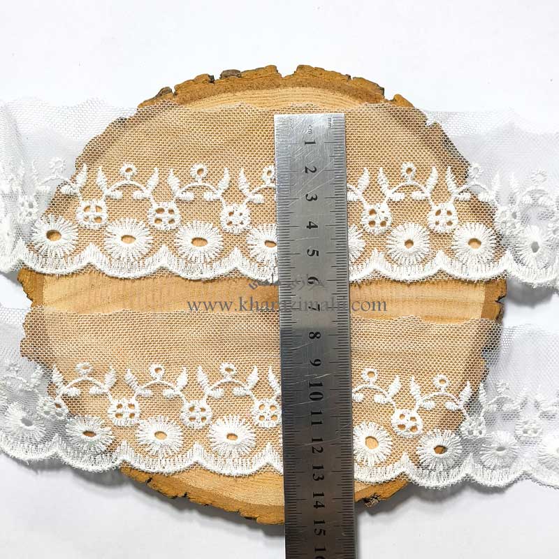 دانتل شیفون طرح گل کوکب (کد43)