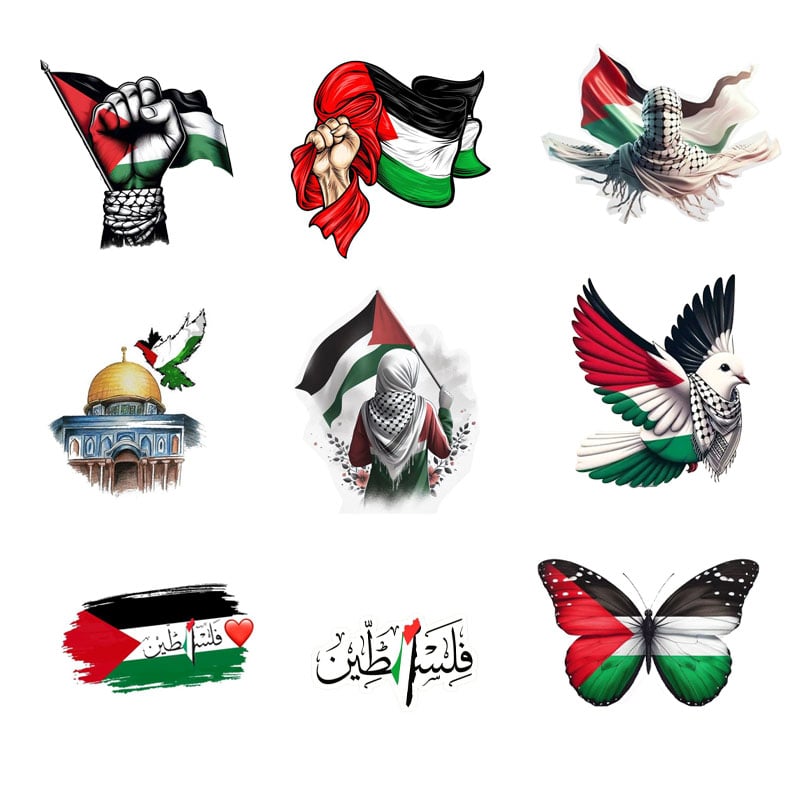 برچسب حرارتی طرح فلسطین (کد119)