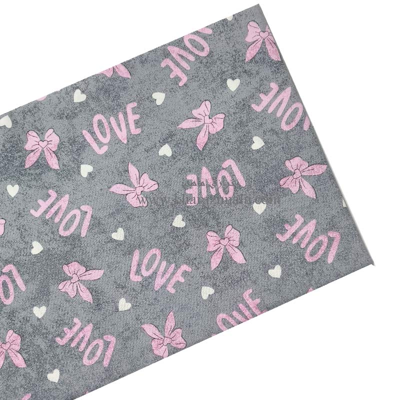 پارچه تترون ملحفه ای طرح LOVE کد 245