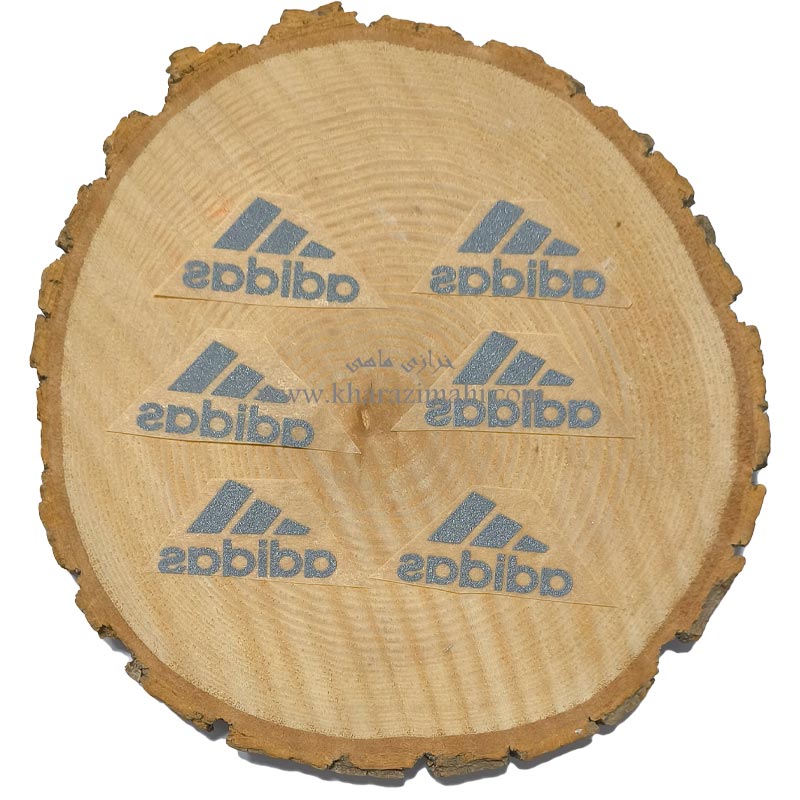 برچسب حرارتی طرح adidas نقره ای (کد 122)