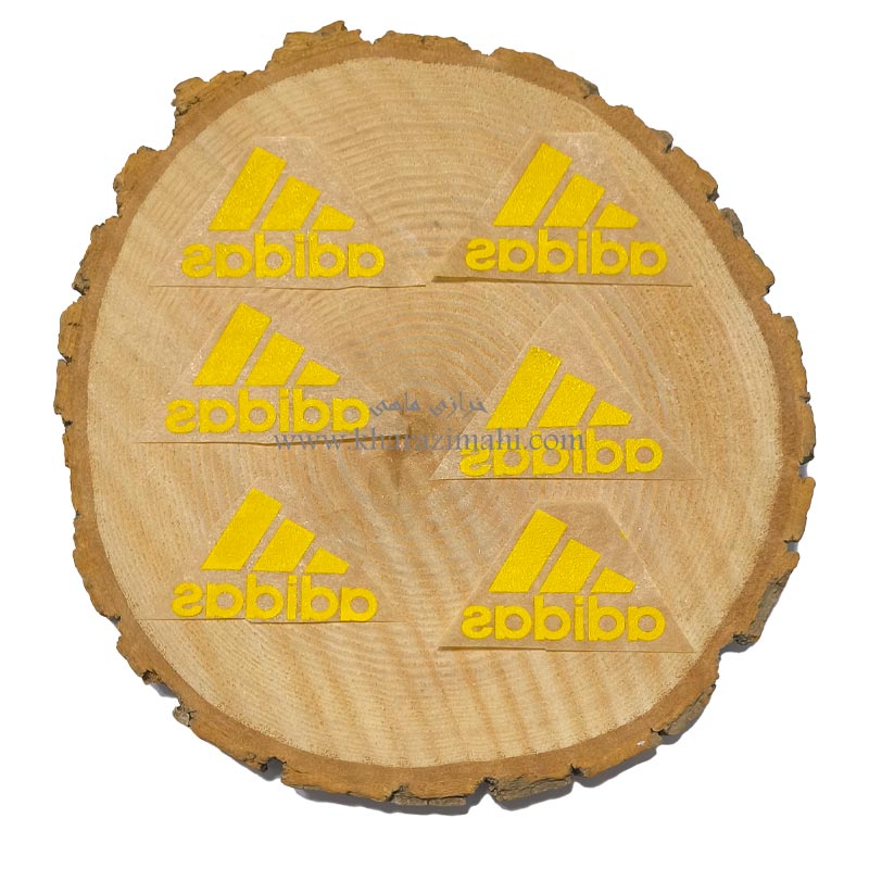 برچسب حرارتی طرح adidas زرد (کد 121)