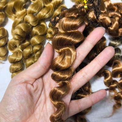 موی عروسک فر تلفنی وارداتی پر حجم Elizabeth