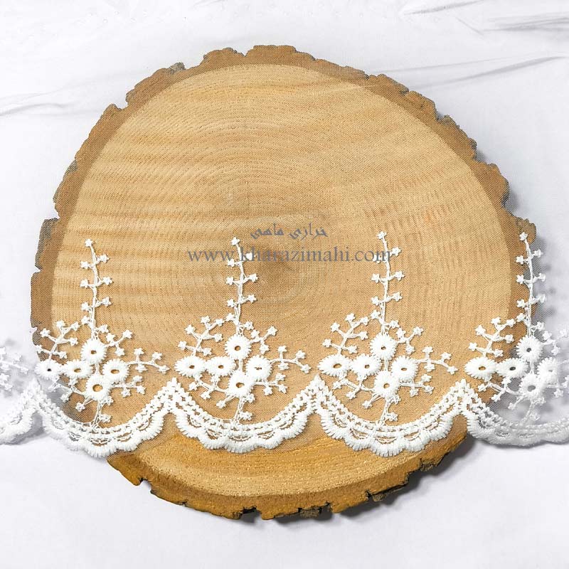 دانتل شیفون طرح دونه برفی سری B (کد50)