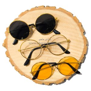 عینک شیشه ای طرح دایره مدل لاکچری