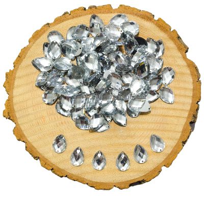 نگین اشکی پلاستیکی سایز 18 میل
