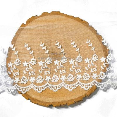 تور دانتل مناسب برای خرج کار لباس،کار روی انواع لباس،دامن عروسک عروس و…. عرض حدودی دانتل 12 cm  است.