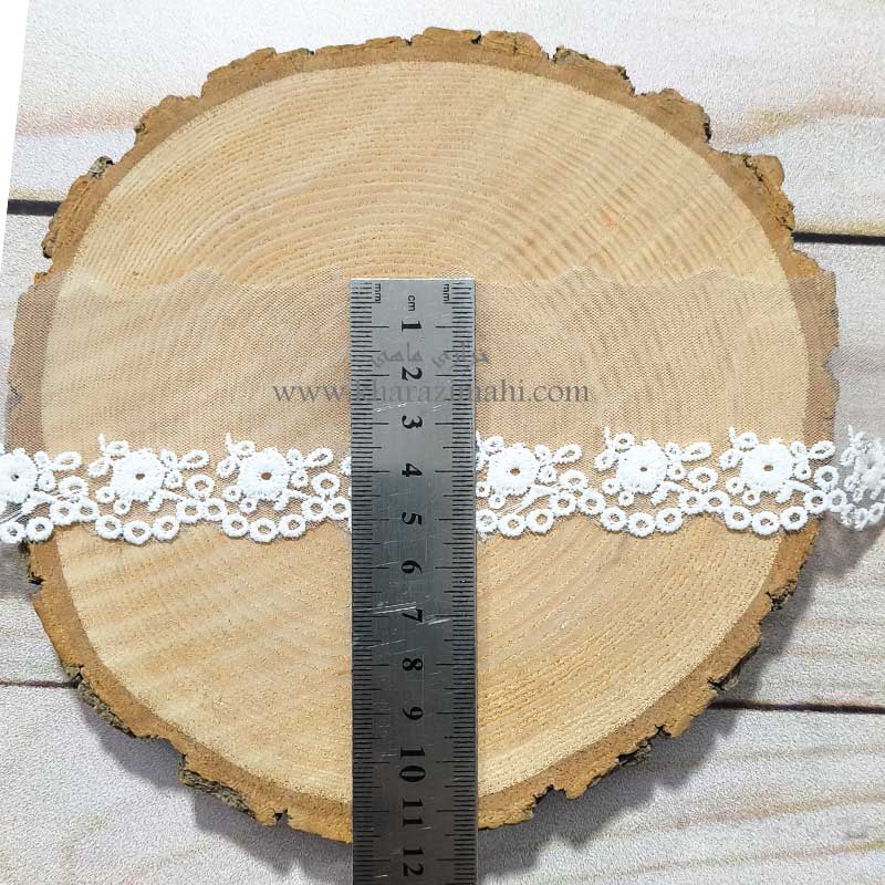 دانتل شیفون طرح گل انگشتی (کد54)