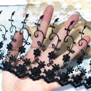 دانتل شیفون طرح میخک (کد61)