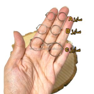 عینک عروسک فلزی بدون شیشه سایز بندی